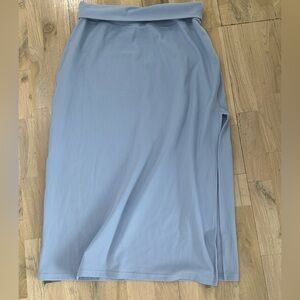 Aerie Light Blue Pencil Skirt